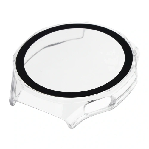 Etui ze szkłem do zegarka Bizon Case+Glass Watch do Huawei Watch GT6 Pro 46mm przeźroczyste