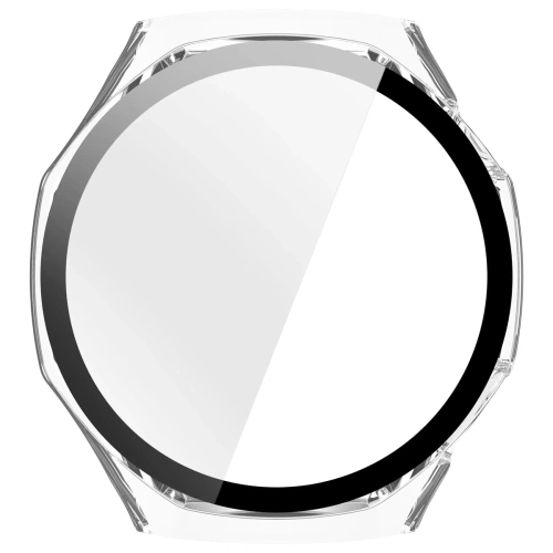 Etui ze szkłem do zegarka Bizon Case+Glass Watch do Huawei Watch GT6 Pro 46mm przeźroczyste