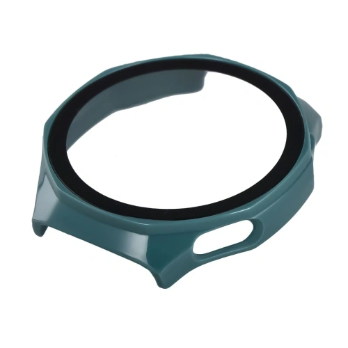 Etui ze szkłem do zegarka Bizon Case+Glass Watch do Huawei Watch GT6 Pro 46mm zielone