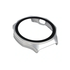 Etui ze szkłem do zegarka Bizon Case+Glass Watch do Huawei Watch GT6 Pro 46mm matowe srebrne