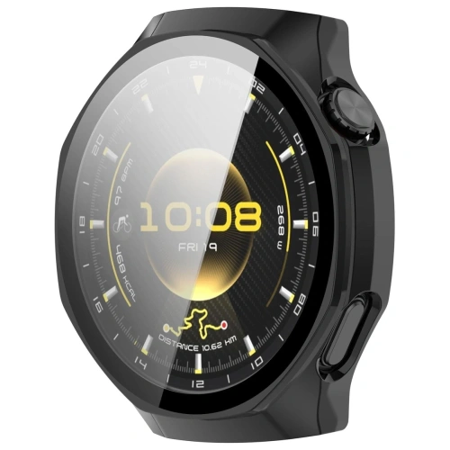 Etui ze szkłem do zegarka Bizon Case+Glass Watch do Huawei Watch GT6 Pro 46mm czarne