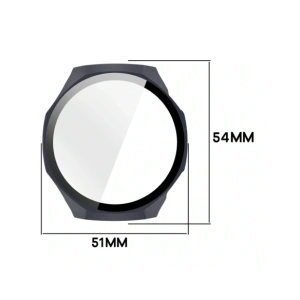 Etui ze szkłem do zegarka Bizon Case+Glass Watch do Huawei Watch GT6 Pro 46mm niebieskie