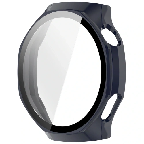 Etui ze szkłem do zegarka Bizon Case+Glass Watch do Huawei Watch GT6 Pro 46mm niebieskie