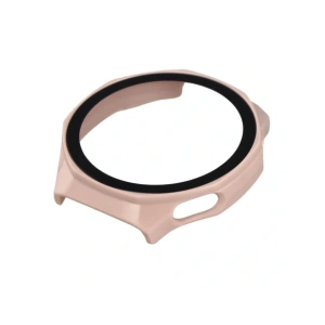 Etui ze szkłem do zegarka Bizon Case+Glass Watch do Huawei Watch GT6 Pro 46mm różowe