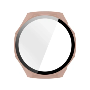 Etui ze szkłem do zegarka Bizon Case+Glass Watch do Huawei Watch GT6 Pro 46mm różowe