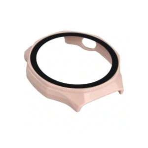 Etui ze szkłem do zegarka Bizon Case+Glass Watch do Huawei Watch GT6 Pro 46mm różowe