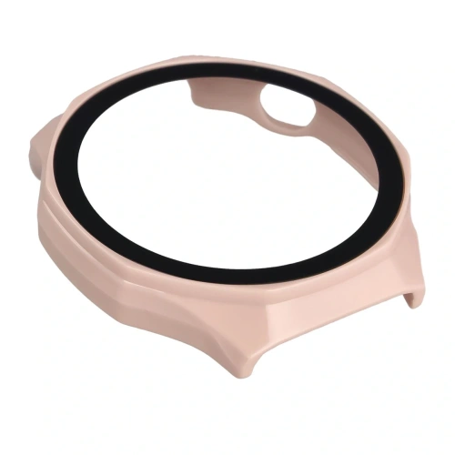 Etui ze szkłem do zegarka Bizon Case+Glass Watch do Huawei Watch GT6 Pro 46mm różowe