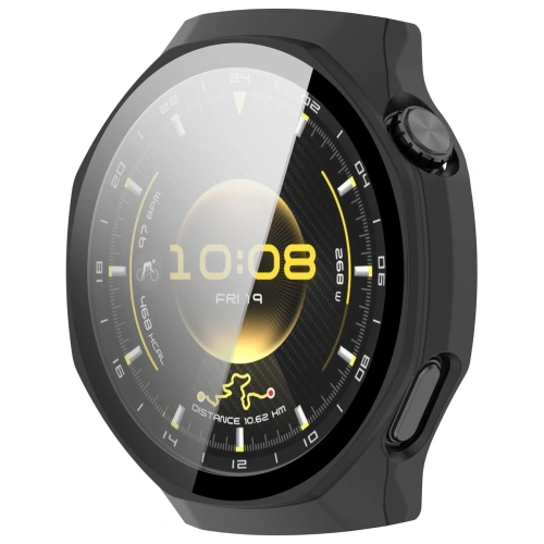 Etui ze szkłem do zegarka Bizon Case+Glass Watch do Huawei Watch GT6 Pro 46mm matowe czarne