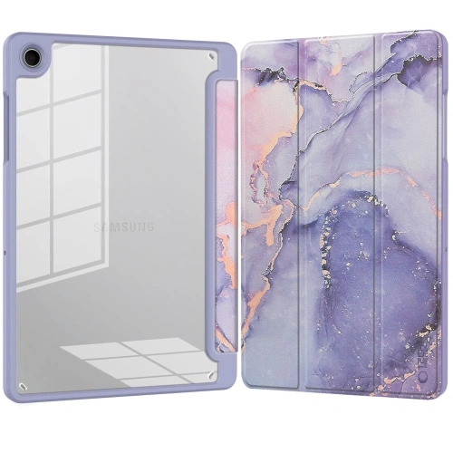 Etui Tech-Protect Smartcase Pen Hybrid do Samsung Galaxy Tab A9+ Plus / A11+ Plus 11.0 X210 / X215 / X216 / X230 / X235 / X236 Violet Marble
