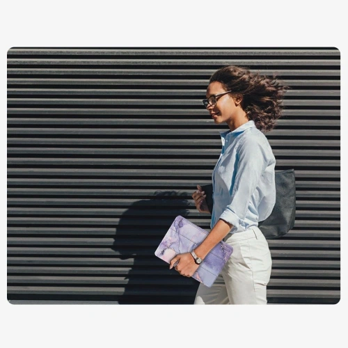 Etui Tech-Protect Smartcase Pen Hybrid do Samsung Galaxy Tab A9+ Plus / A11+ Plus 11.0 X210 / X215 / X216 / X230 / X235 / X236 Violet Marble