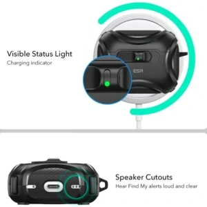 Etui ESR Cyber FlickLock HaloLock MagSafe do Apple AirPods Pro 3 Black