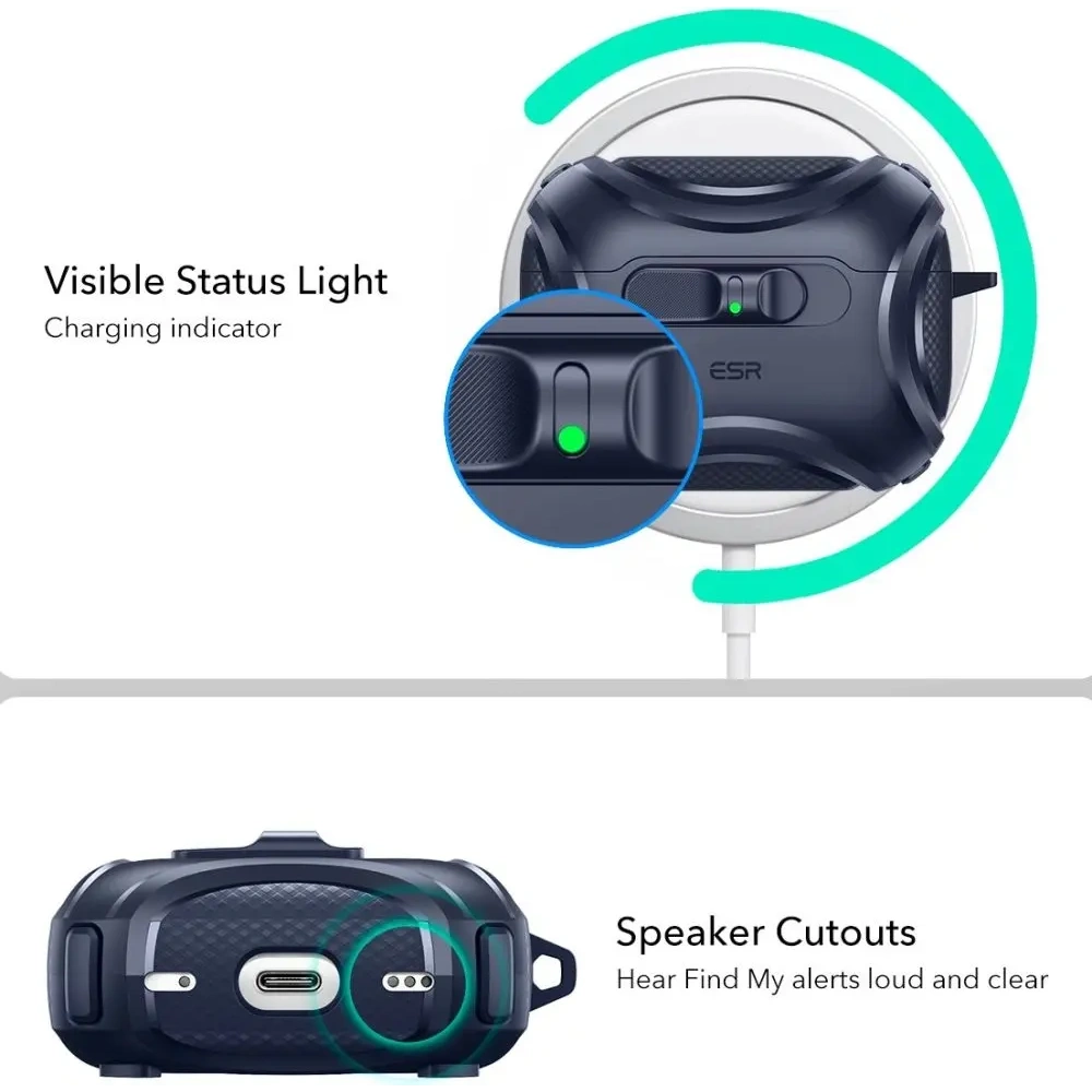 Etui ESR Cyber FlickLock HaloLock MagSafe do Apple AirPods Pro 3 Blue