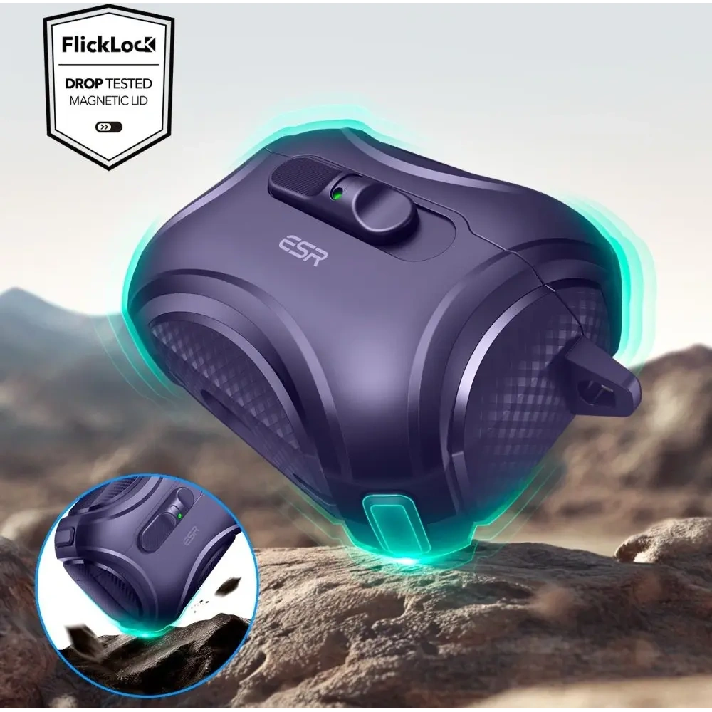 Etui ESR Cyber FlickLock HaloLock MagSafe do Apple AirPods Pro 3 Purple
