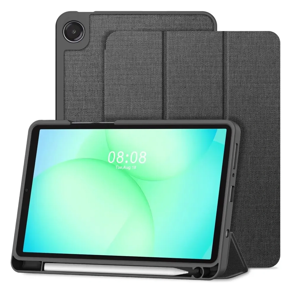 Etui Tech-Protect SmartCase Pen Canvas do Samsung Galaxy Tab A9 / A11 8.7 X110 / X115 / X133 / X135 Charcoal Grey