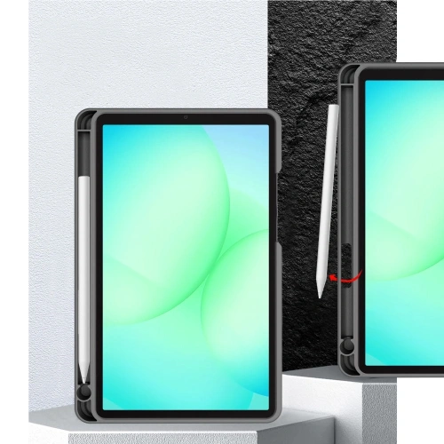 Etui Tech-Protect SmartCase Pen Canvas do Samsung Galaxy Tab A9 / A11 8.7 X110 / X115 / X133 / X135 Charcoal Grey