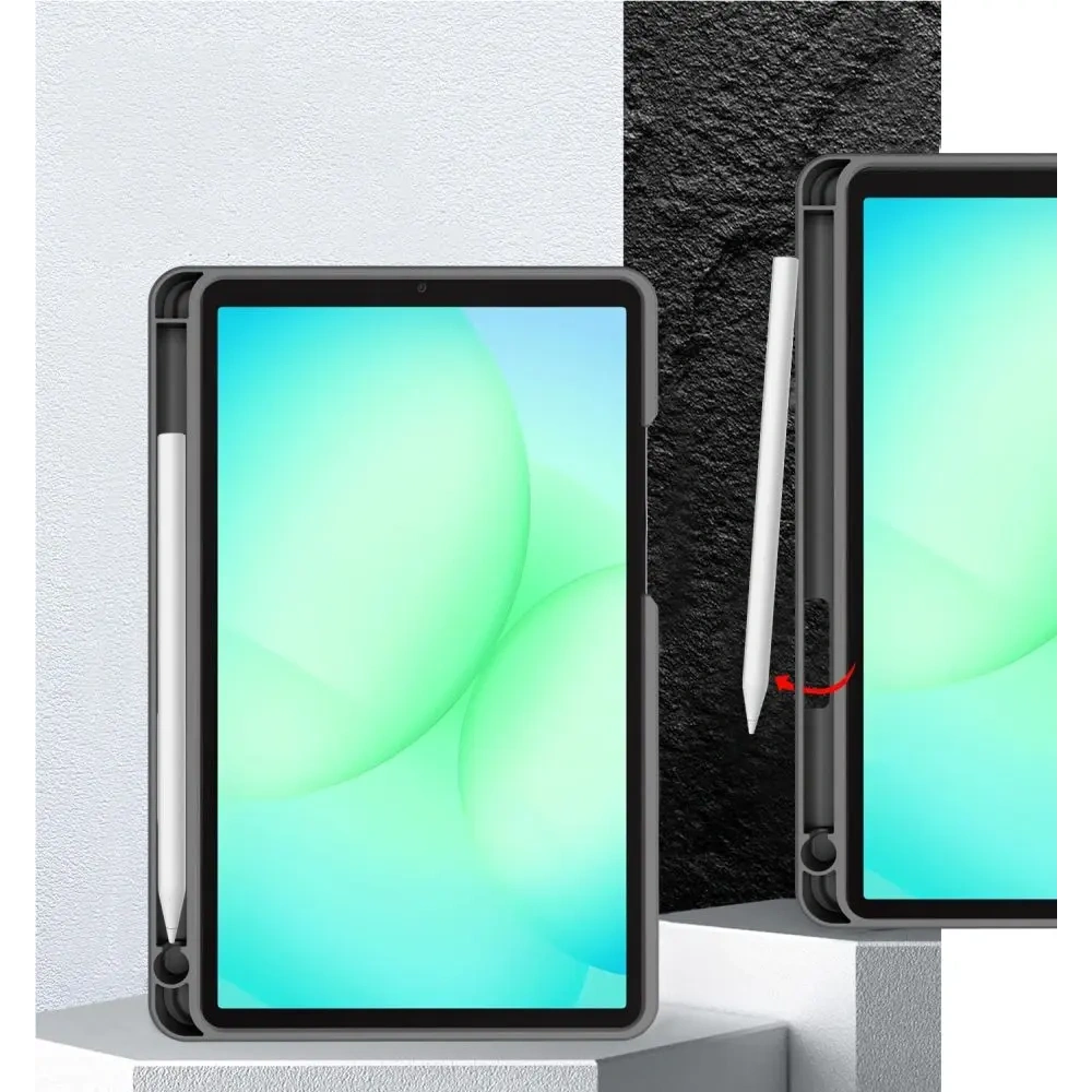 Etui Tech-Protect SmartCase Pen Canvas do Samsung Galaxy Tab A9 / A11 8.7 X110 / X115 / X133 / X135 Charcoal Grey