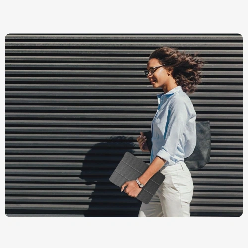 Etui Tech-Protect SmartCase Pen Canvas do Samsung Galaxy Tab A9 / A11 8.7 X110 / X115 / X133 / X135 Charcoal Grey