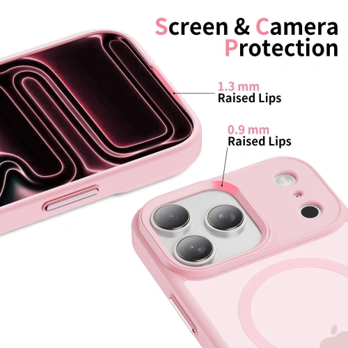 Etui Tech-Protect MagMat MagSafe do Apple iPhone 17 Pro Matte Pink