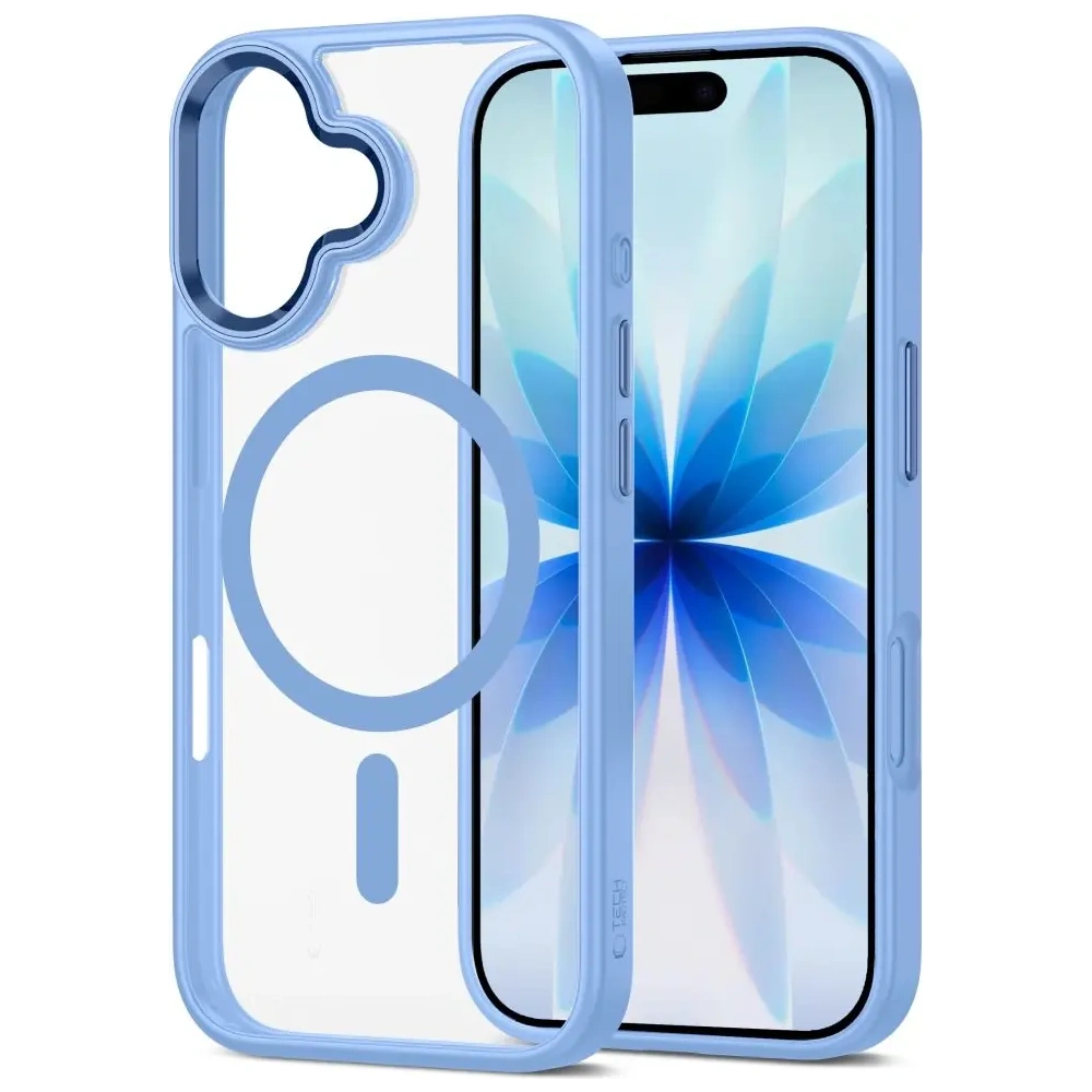 Etui Tech-Protect MagMat MagSafe do Apple iPhone 17 Mist Blue/clear