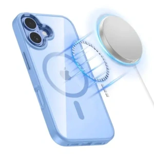 Etui Tech-Protect MagMat MagSafe do Apple iPhone 17 Mist Blue/clear