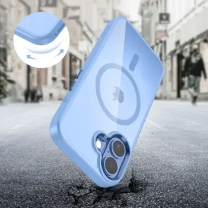 Etui Tech-Protect MagMat MagSafe do Apple iPhone 17 Mist Blue/clear