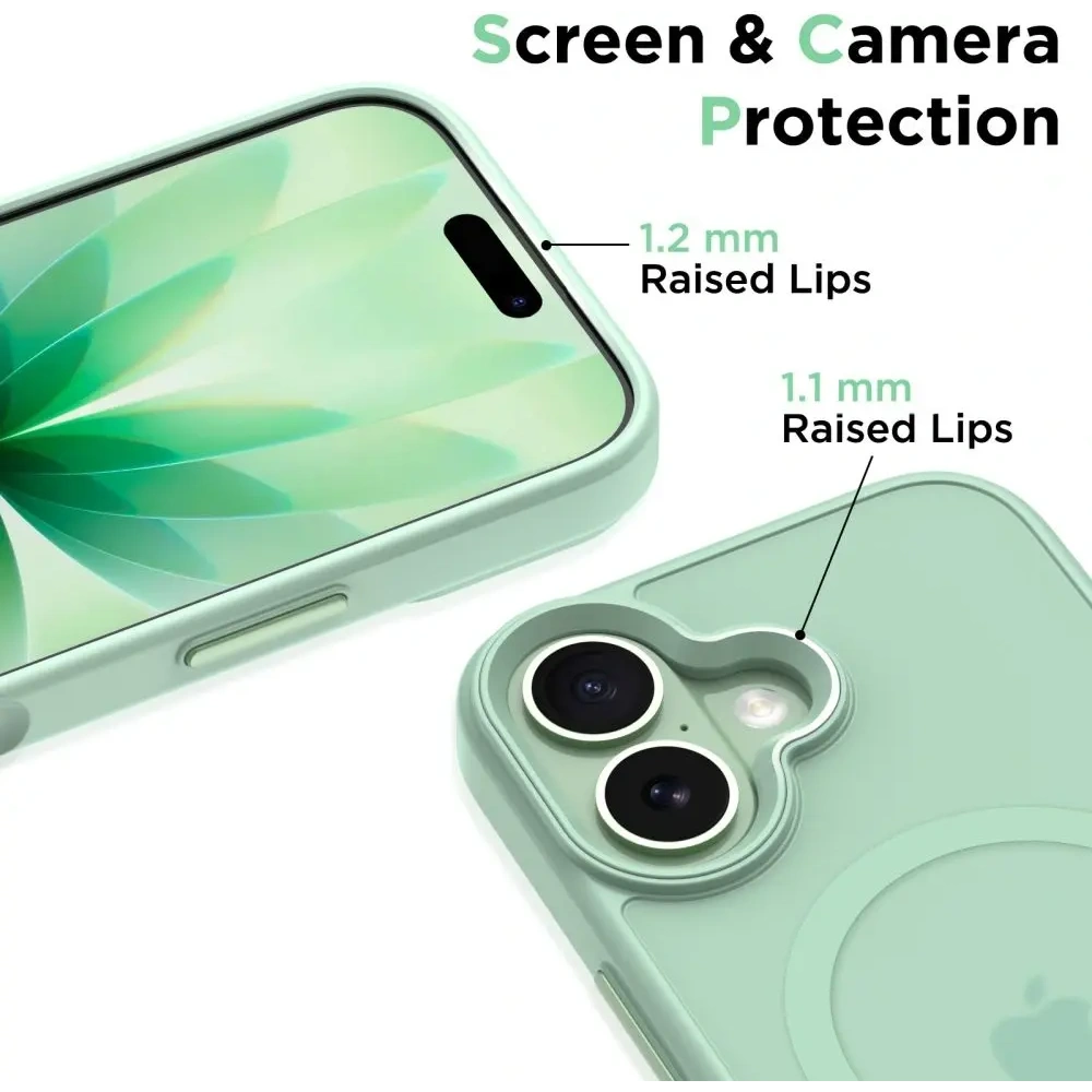 Etui Tech-Protect MagMat MagSafe do Apple iPhone 17 Matte Sage