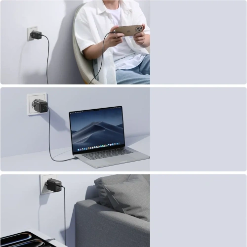 Ładowarka sieciowa Joyroom JR-TCG17 45W 2xUSB-C czarna