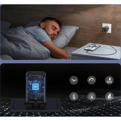 Ładowarka sieciowa Joyroom JR-TCG18 65W USB-C czarna