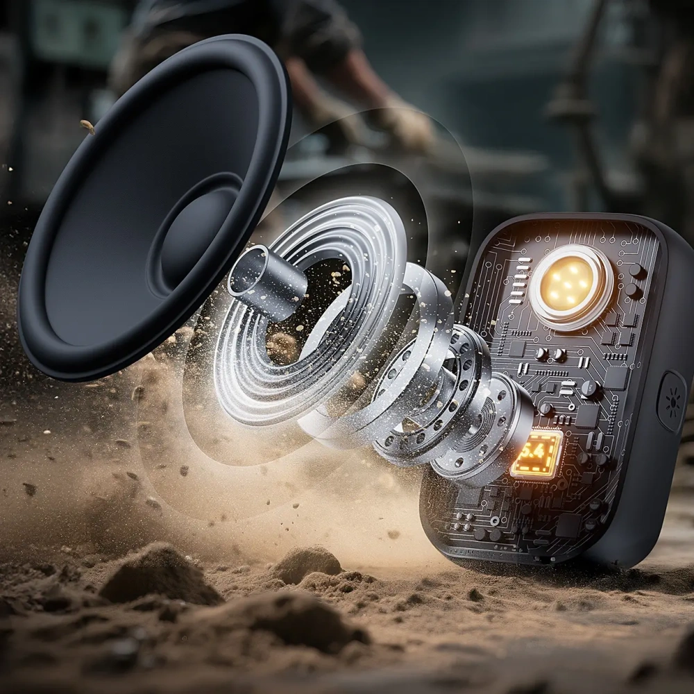 Przenośny głośnik Joyroom Maya JR-MS03 IP67 Bluetooth 5.4 z wbudowaną latarką żółty