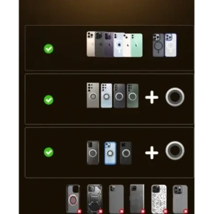 Uchwyt samochodowy na na kokpit Joyroom JR-ZS505 kompatybilny z MagSafe czarny