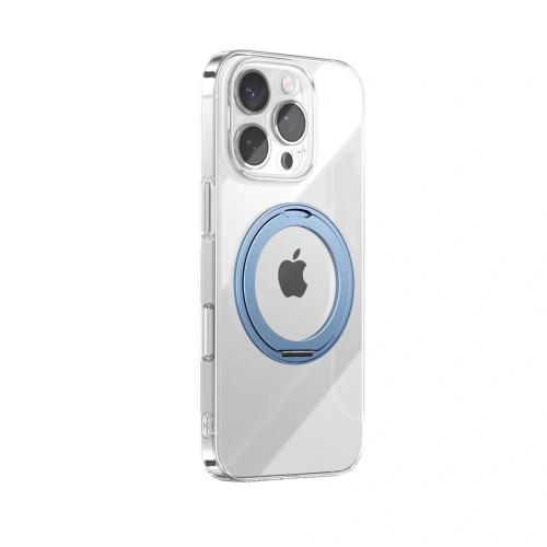 Etui Joyroom JR-16JL6 MagSafe do Apple iPhone 16 Pro Max z ringiem-podstawką 360° niebieskie