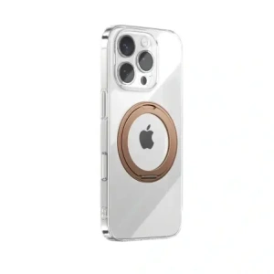 Etui Joyroom JR-16JL6 MagSafe do Apple iPhone 16 Pro z ringiem-podstawką 360° złote