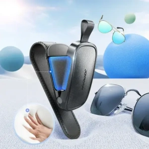 Uchwyt na okulary Joyroom JR-ZS511 na osłonę przeciwsłoneczną z klipsem magnetycznym czarny