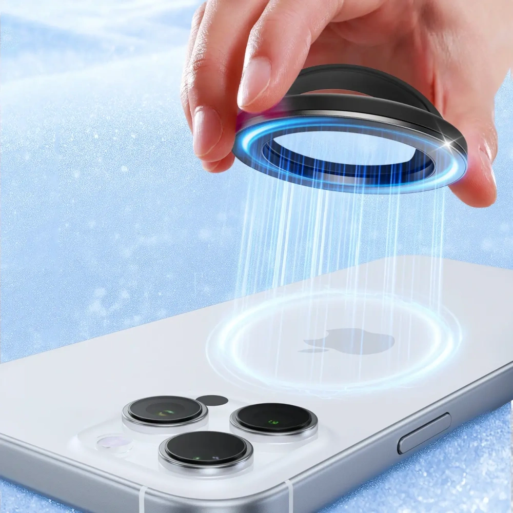 Pierścien magnetyczny na palec Joyroom JR-ZS500 kompatybilny z MagSafe czarny