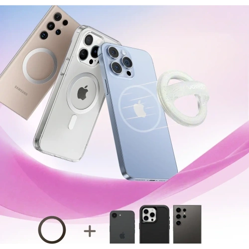 Pierścien magnetyczny na palec Joyroom JR-ZS500 kompatybilny z MagSafe biały