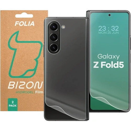 Folia hydrożelowa na tył i przód Bizon Glass Hydrogel Pack do Samsung Galaxy Z Fold5