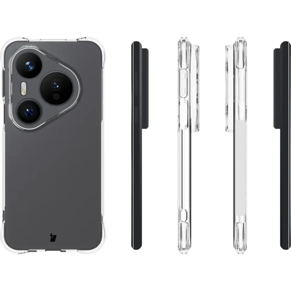 Elastyczne etui Bizon Case Salpa do Huawei Pura 80 Pro / Pro Plus przezroczyste