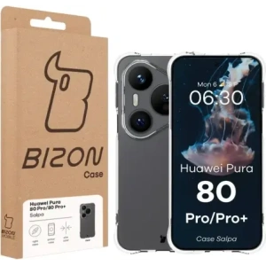 Elastyczne etui Bizon Case Salpa do Huawei Pura 80 Pro / Pro Plus przezroczyste
