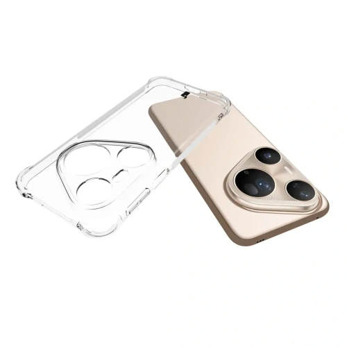 Elastyczne etui Bizon Case Salpa do Huawei Pura 80 Ultra przezroczyste