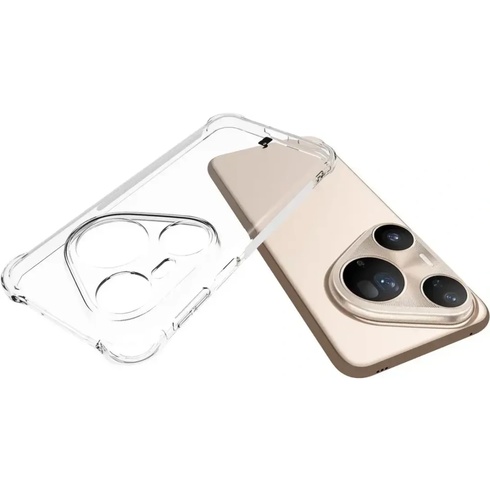 Elastyczne etui Bizon Case Salpa do Huawei Pura 80 Ultra przezroczyste