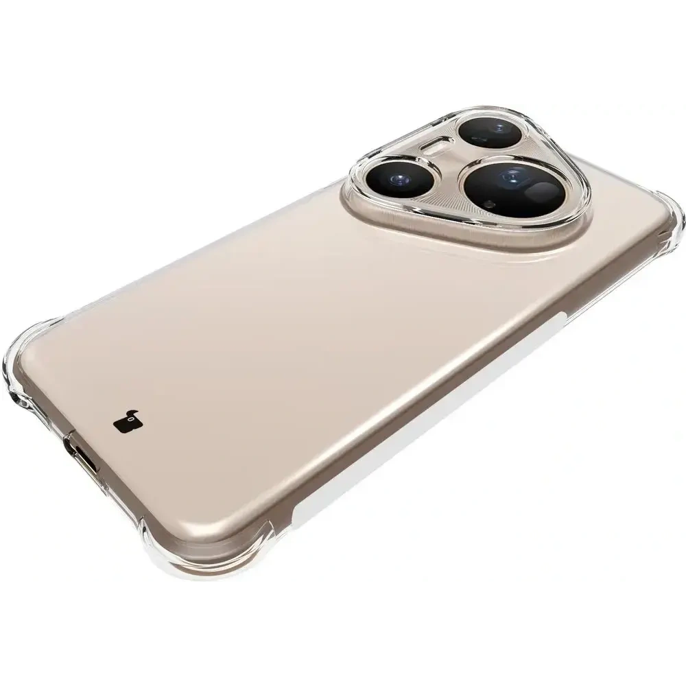 Elastyczne etui Bizon Case Salpa do Huawei Pura 80 Ultra przezroczyste