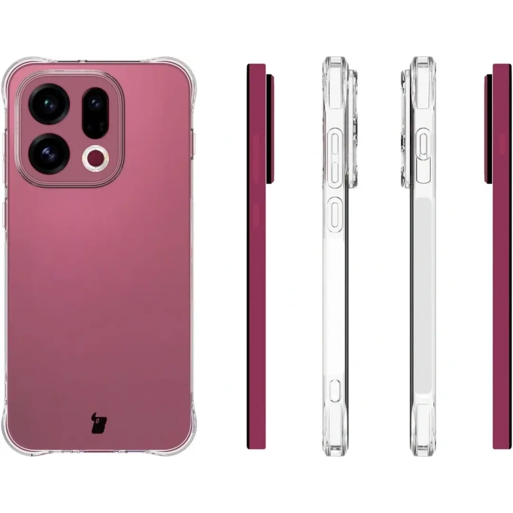 Elastyczne etui Bizon Case Salpa do Oppo Find X9 przezroczyste