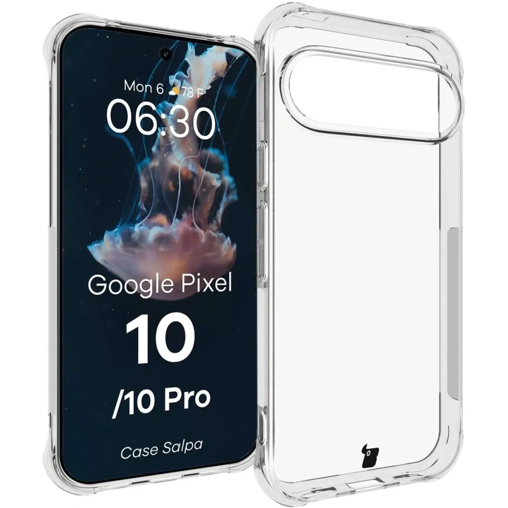 Elastyczne etui Bizon Case Salpa do Google Pixel 10 / 10 Pro przezroczyste