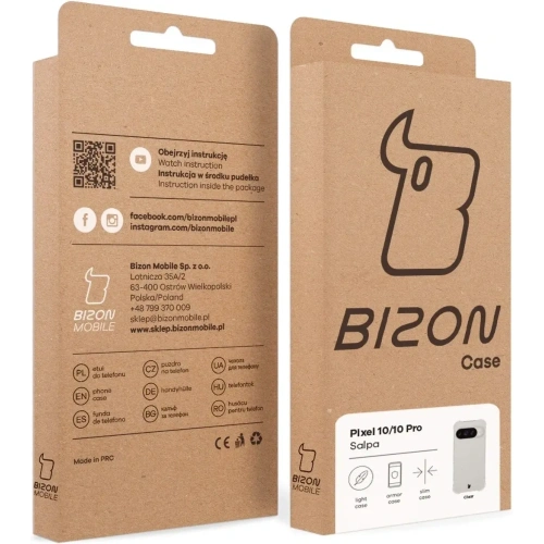 Elastyczne etui Bizon Case Salpa do Google Pixel 10 / 10 Pro przezroczyste