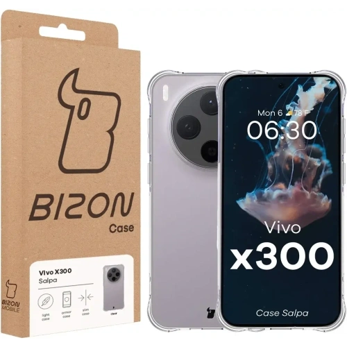 Elastyczne etui Bizon Case Salpa do Vivo X300 przezroczyste