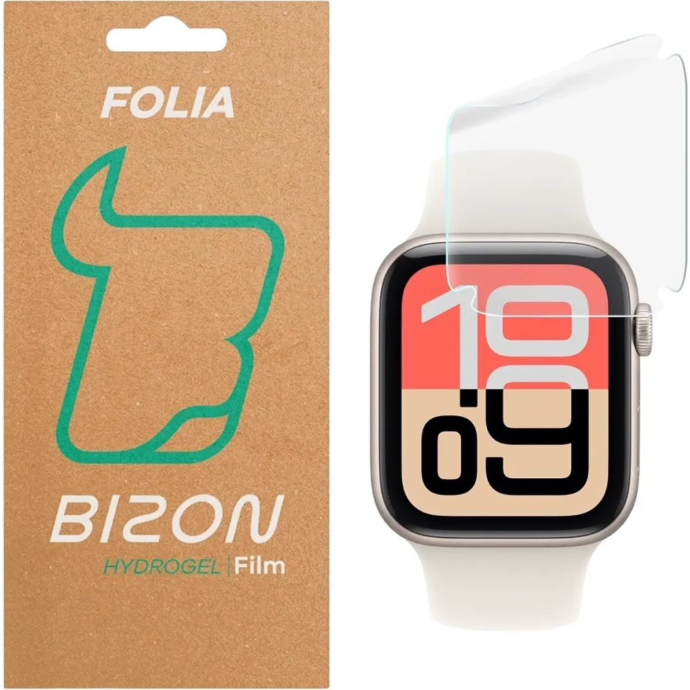 Folia hydrożelowa na ekran Bizon Glass Watch Hydrogel do Apple Watch SE 3 / SE 2 / SE / 6 / 5 / 4 44mm