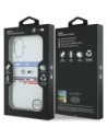 Etui BMW M Silicon Horizontal Line MagSafe do Apple iPhone 17 biały