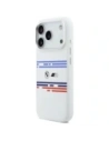 Etui BMW M Silicon Horizontal Line MagSafe do Apple iPhone 17 Pro biały