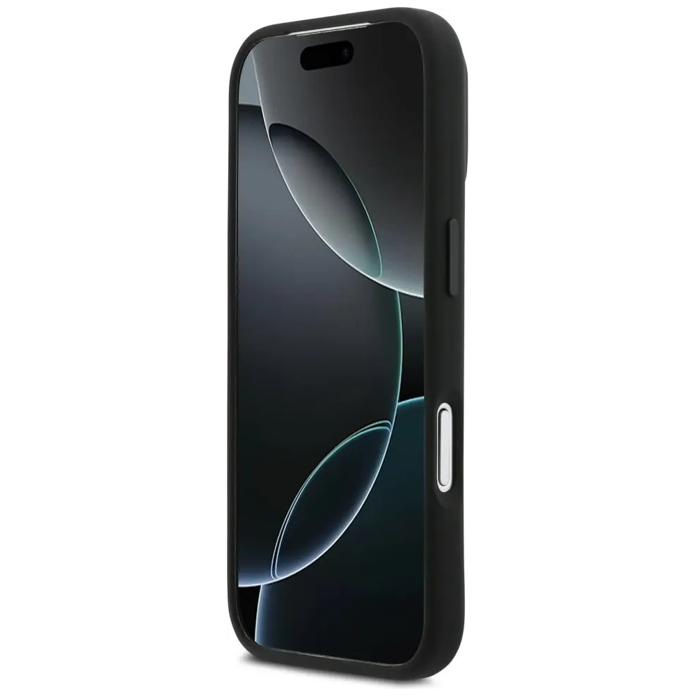 Etui BMW M Silicon Horizontal Line MagSafe do Apple iPhone 17 Pro czarny