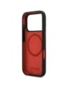 Etui BMW M Silicon Horizontal Line MagSafe do Apple iPhone 17 Pro czarny
